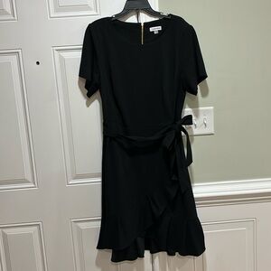 NWOT Calvin Klein Boat Neck Wrap Waist Dress